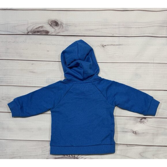 NWT Hatley Baby Boy Blue Zip Up Hoodie Sweater Jacket 9-12M Retro Stripe - Picture 7 of 7